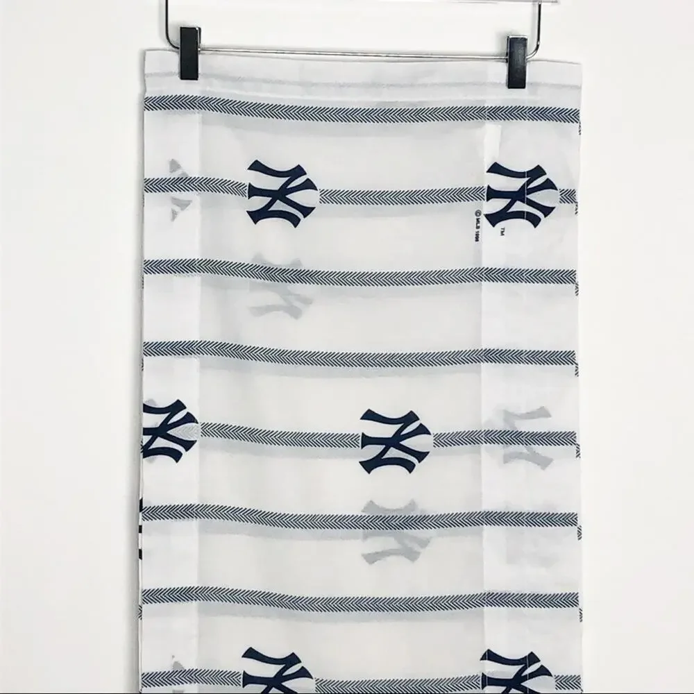 Vintage 1996 NY Yankees Curtain Window Valance